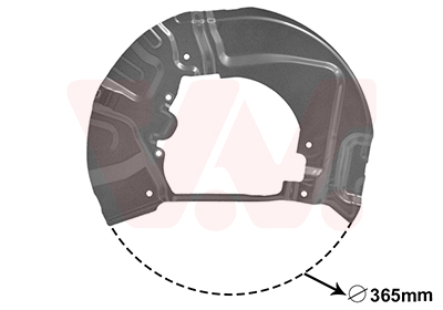 Відбивач, гальмівний диск   0655371   VAN WEZEL