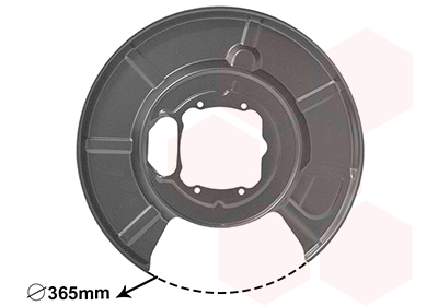 Отражатель, диск тормозного механизма   0655374   VAN WEZEL