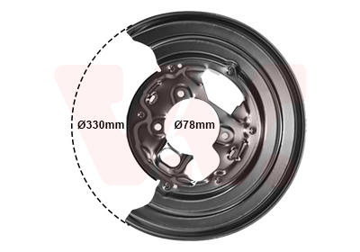 Отражатель, диск тормозного механизма   5862374   VAN WEZEL