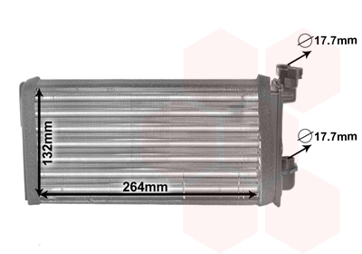 Теплообменник, отопление салона   06006022   VAN WEZEL