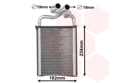 Теплообменник, отопление салона   82006356   VAN WEZEL