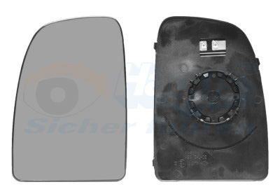 Дзеркальне скло, зовнішнє дзеркало   1651837   VAN WEZEL