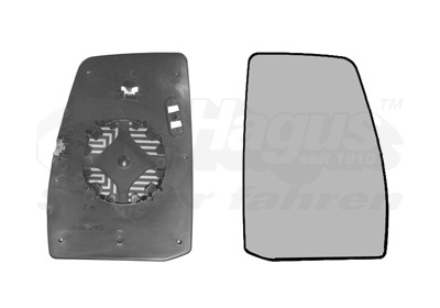 Дзеркальне скло, зовнішнє дзеркало   1987832   VAN WEZEL