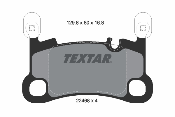 Комплект гальмівних накладок, дискове гальмо   2246801   TEXTAR