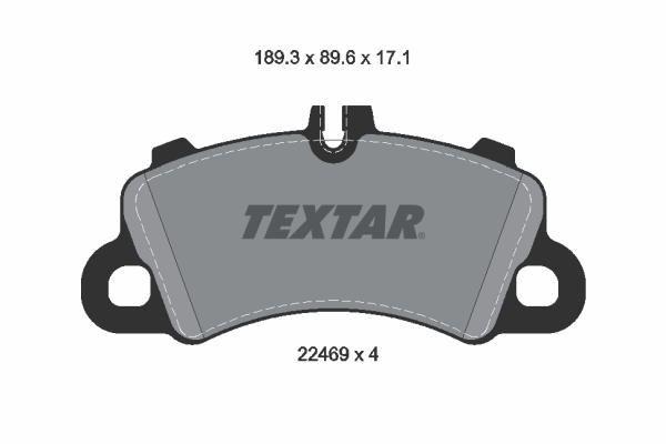 Комплект гальмівних накладок, дискове гальмо   2246901   TEXTAR