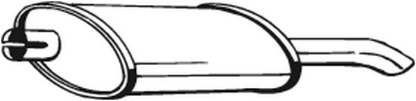 Глушитель выхлопных газов конечный   185-999   BOSAL