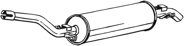 Глушитель выхлопных газов конечный   278-013   BOSAL