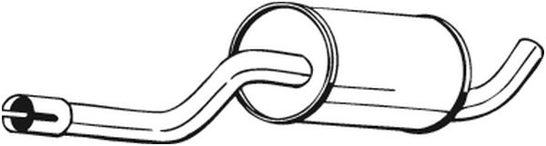 Проміжний глушник   235-017   BOSAL