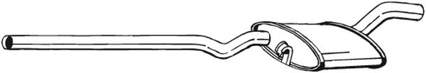 Проміжний глушник   282-599   BOSAL