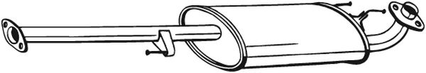 Проміжний глушник   282-863   BOSAL