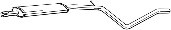 Проміжний глушник   286-113   BOSAL