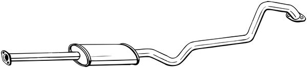 Проміжний глушник   288-099   BOSAL