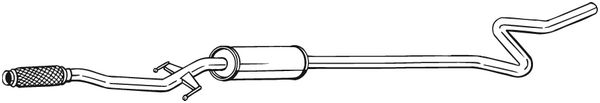 Проміжний глушник   292-067   BOSAL