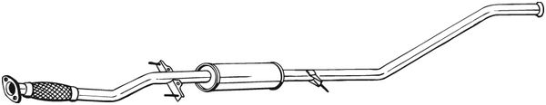 Средний глушитель выхлопных газов   293-005   BOSAL