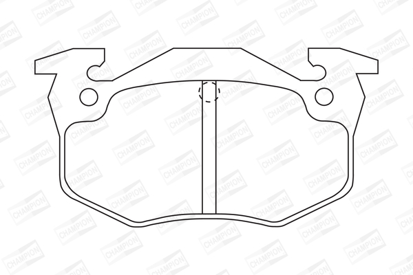 Комплект гальмівних накладок, дискове гальмо 571334CH CHAMPION #1