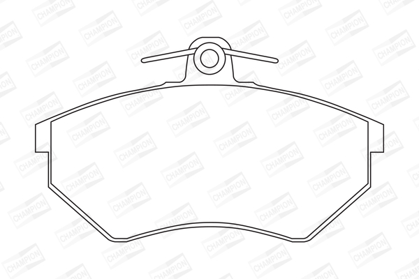 Комплект гальмівних накладок, дискове гальмо 571357CH CHAMPION #1
