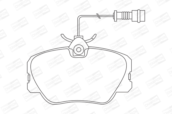 Комплект тормозных колодок, дисковый тормоз 571382CH CHAMPION #1