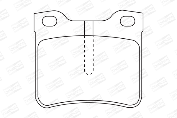 Комплект гальмівних накладок, дискове гальмо 571845CH CHAMPION #1
