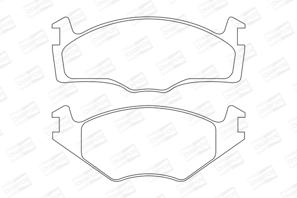 Комплект гальмівних накладок, дискове гальмо 571848CH CHAMPION #1