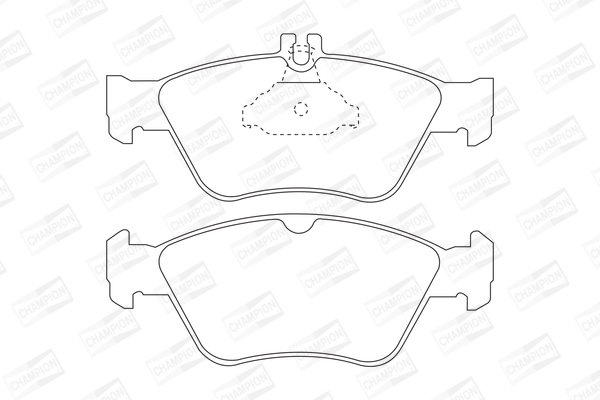 Комплект тормозных колодок, дисковый тормоз 571877CH CHAMPION #1