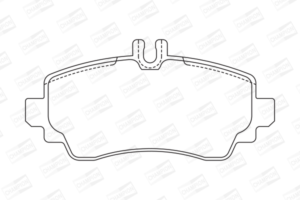 Комплект гальмівних накладок, дискове гальмо 571945CH CHAMPION #1