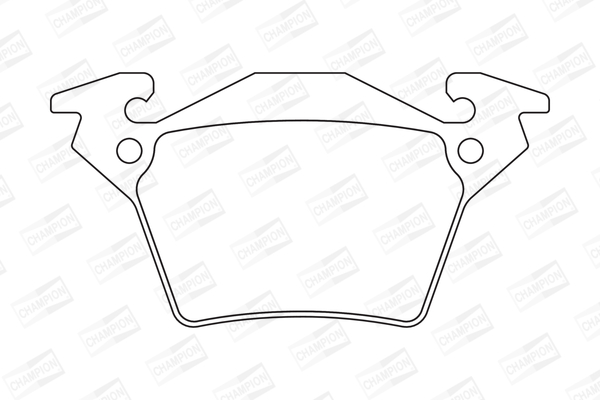 Комплект гальмівних накладок, дискове гальмо 571947CH CHAMPION #1