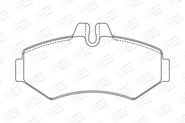 Комплект тормозных колодок, дисковый тормоз 571950CH CHAMPION #1