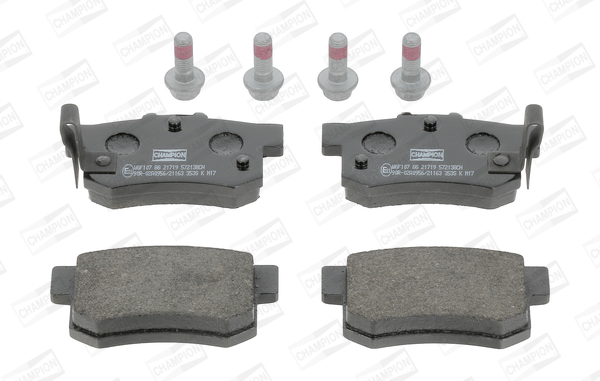 Комплект гальмівних накладок, дискове гальмо   572138CH   CHAMPION