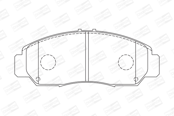 Комплект гальмівних накладок, дискове гальмо 572449CH CHAMPION #1