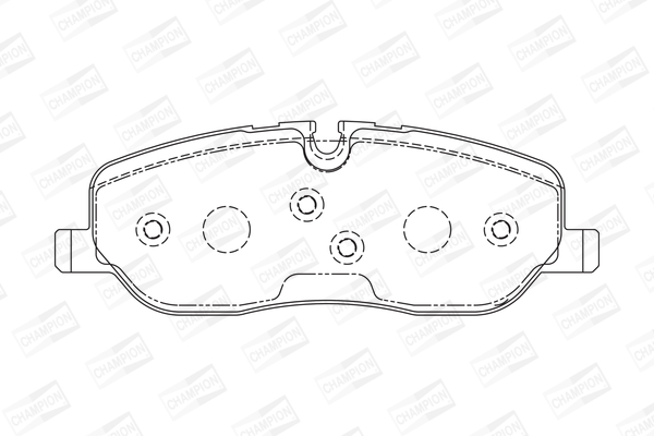 Комплект гальмівних накладок, дискове гальмо 572521CH CHAMPION #1