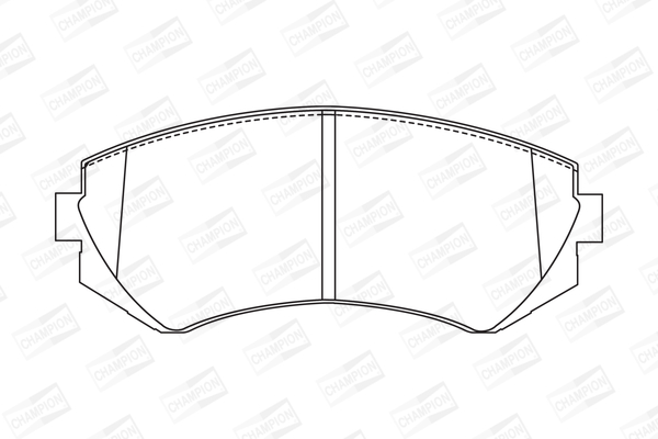 Комплект тормозных колодок, дисковый тормоз 572541CH CHAMPION #1