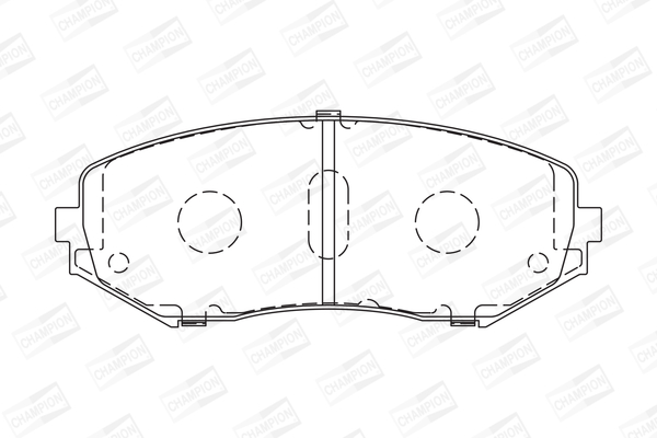 Комплект гальмівних накладок, дискове гальмо 572584CH CHAMPION #1