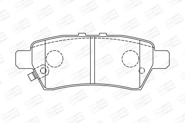 Комплект гальмівних накладок, дискове гальмо 572610CH CHAMPION #1