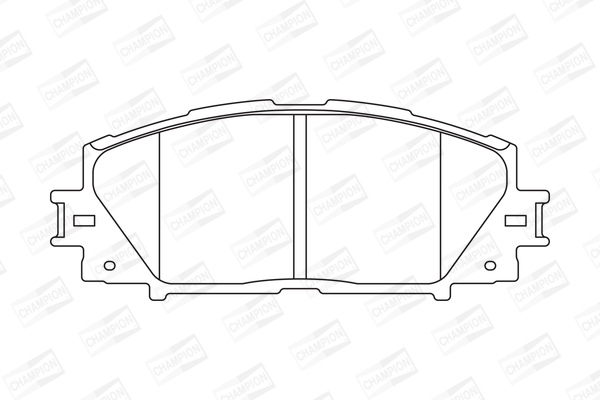 Комплект гальмівних накладок, дискове гальмо 572631CH CHAMPION #1