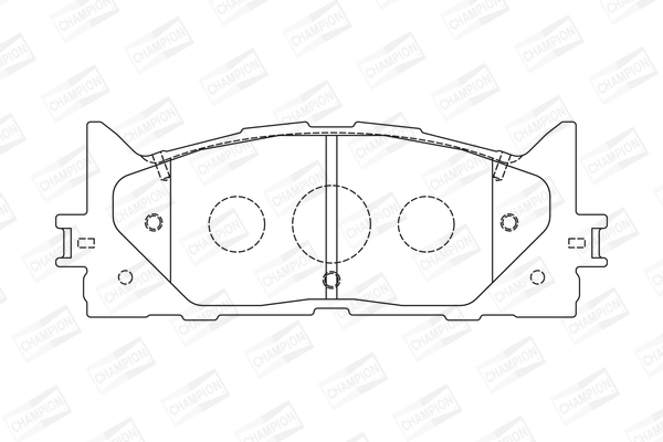Комплект гальмівних накладок, дискове гальмо 572651CH CHAMPION #1