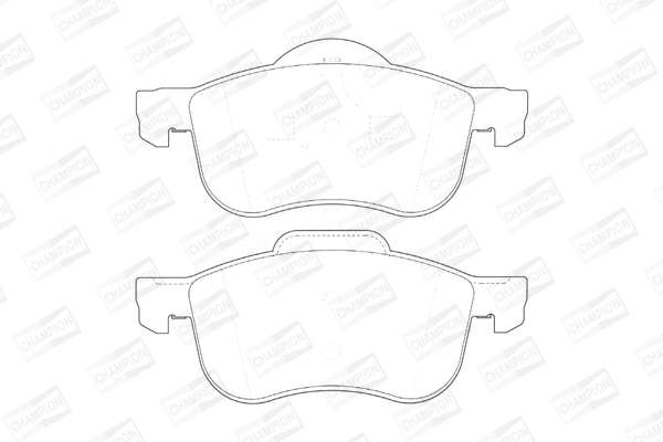 Комплект тормозных колодок, дисковый тормоз 573003CH CHAMPION #1