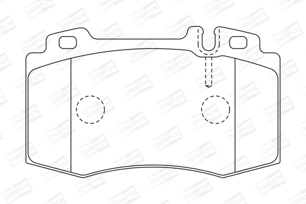 Комплект гальмівних накладок, дискове гальмо 573092CH CHAMPION #1