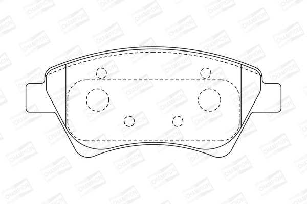 Комплект гальмівних накладок, дискове гальмо 573124CH CHAMPION #1