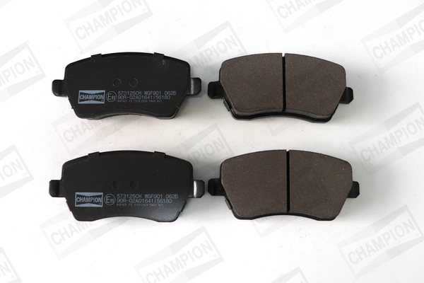 Комплект гальмівних накладок, дискове гальмо   573125CH   CHAMPION