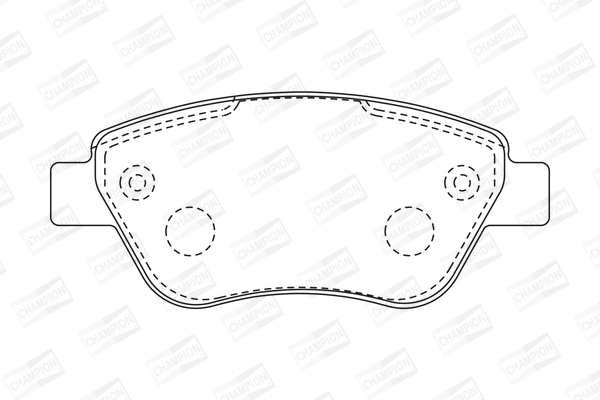 Комплект гальмівних накладок, дискове гальмо 573170CH CHAMPION #1