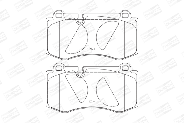 Комплект тормозных колодок, дисковый тормоз 573178CH CHAMPION #1
