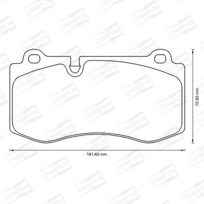 Комплект тормозных колодок, дисковый тормоз 573178CH CHAMPION #2