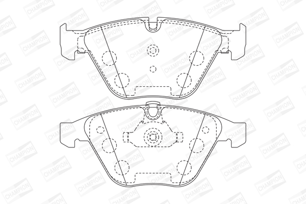 Комплект тормозных колодок, дисковый тормоз 573181CH CHAMPION #1