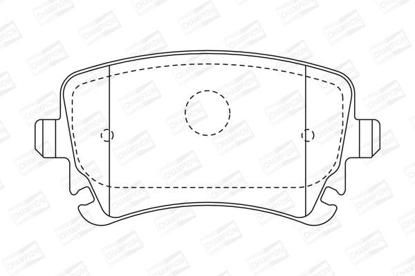 Комплект гальмівних накладок, дискове гальмо 573219CH CHAMPION #1