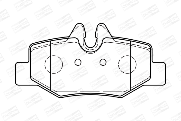 Комплект гальмівних накладок, дискове гальмо 573222CH CHAMPION #1