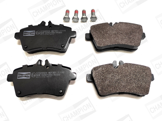 Комплект гальмівних накладок, дискове гальмо, CHAMPION 573265CH Комплект гальмівних накладок, дискове гальмо, CHAMPION 573265CH