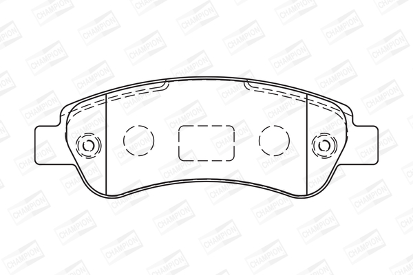 Комплект гальмівних накладок, дискове гальмо 573274CH CHAMPION #1
