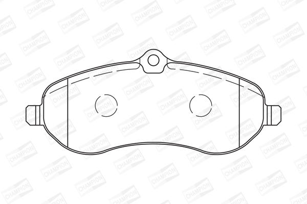 Комплект гальмівних накладок, дискове гальмо 573280CH CHAMPION #1