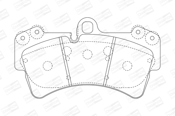Комплект тормозных колодок, дисковый тормоз 573282CH CHAMPION #1