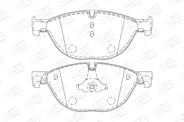 Комплект тормозных колодок, дисковый тормоз 573292CH CHAMPION #1